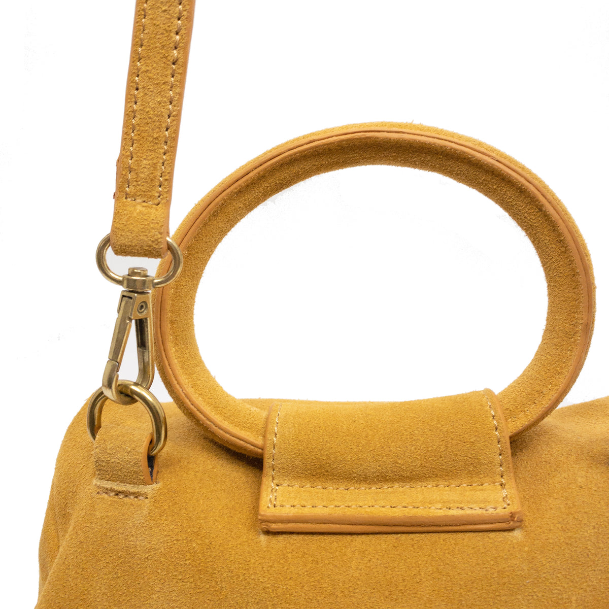 Bautista Mini Crossbody Suede Marigold