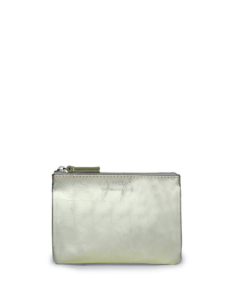 Cielle Small Pouch Crinkle Mirror Light Gold